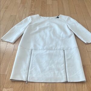 Ann Taylor Cream Textured Fabric